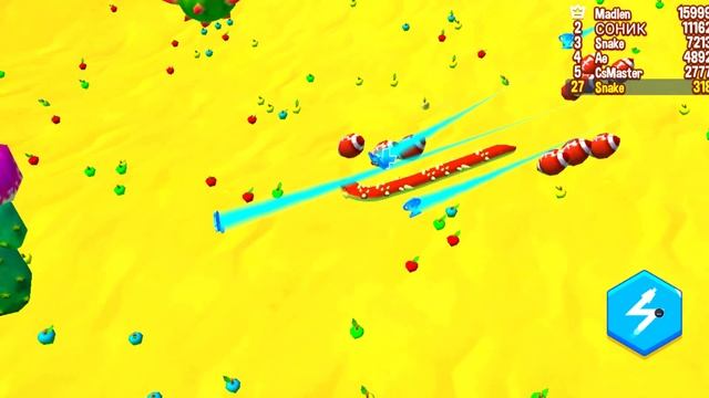 НОВАЯ ИГРА Огромная змея как Slither Io Игра про змей Snake Rivals смотреть онлайн