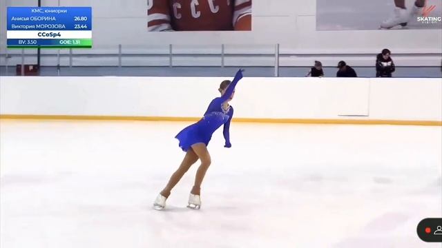 Виктория МОРОЗОВА　ビクトリア・モロゾワ　SP　Первенство Московской области смотреть онлайн