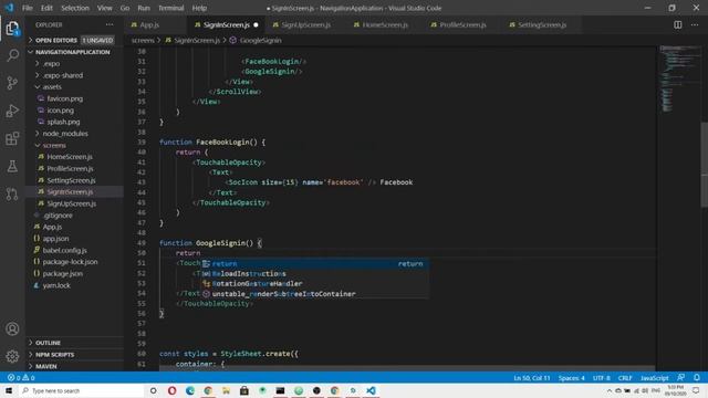 Episode2 How to create a simple sign in using React Native смотреть онлайн