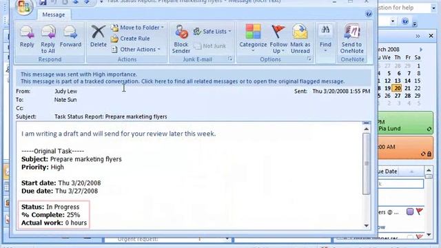 Outlook 2007 Demo: Stay on track with Outlook tasks смотреть онлайн