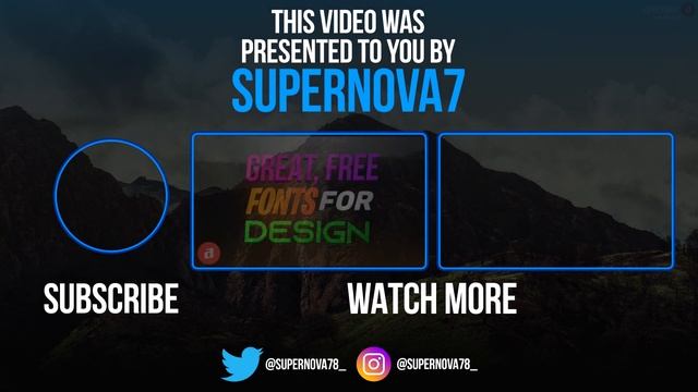 FREE Blue Endscreen/Outro Template — Adobe Photoshop (2019) смотреть онлайн