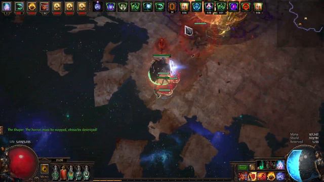 SRS Guardian (5L) vs The Shaper - SSF Ancestor League Path of Exile 3.22 смотреть онлайн