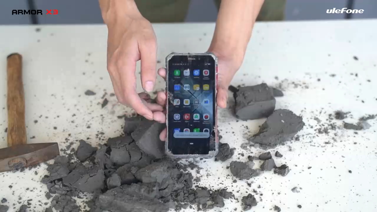 Ulefone Armor X3 погрузили в раствор цемента, заморозили во льду и залили кипятком смотреть онлайн