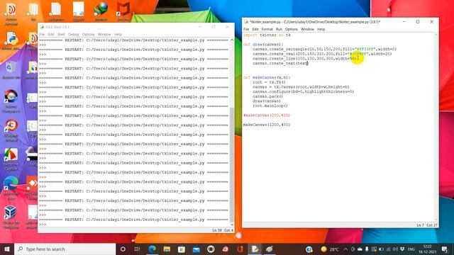 3 tkinter canvas draw elements смотреть онлайн