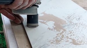 Керамогранит. Сверление отверстий под смеситель. Коронка алмазная на УШМ (болгарку)