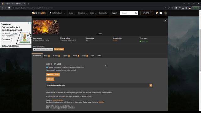 NEW | COMBAT AUTO SAVER | Baldurs gate 3 смотреть онлайн