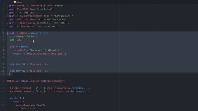 MobX + React #4 Наблюдаемые Объект и Массив (Observable Object & Array) смотреть онлайн