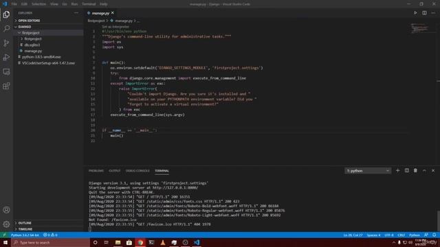 20- First Django Project: Python Pro The Complete Python Bootcamp for Noobs смотреть онлайн