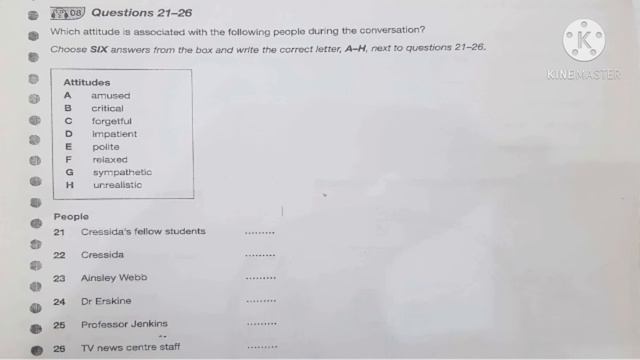 CAMBRIDGE IELTS TRAINER LISTENING-Test 4 with answer key смотреть онлайн