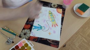 Занятие по рисованию "Космос"