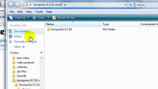 How To Download and Open A Zip-File Explained (KOMPOZER Download) смотреть онлайн