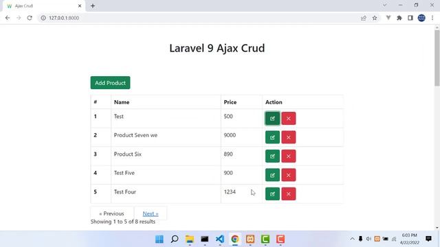 Laravel 9 Ajax Crud With Live Search and Pagination Bangla |Create update modal | Display data | P- смотреть онлайн