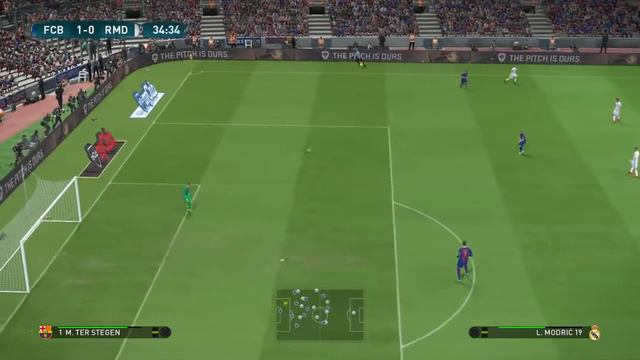 Barcelona VS. Real Madrid | PES 2017 PS4 смотреть онлайн