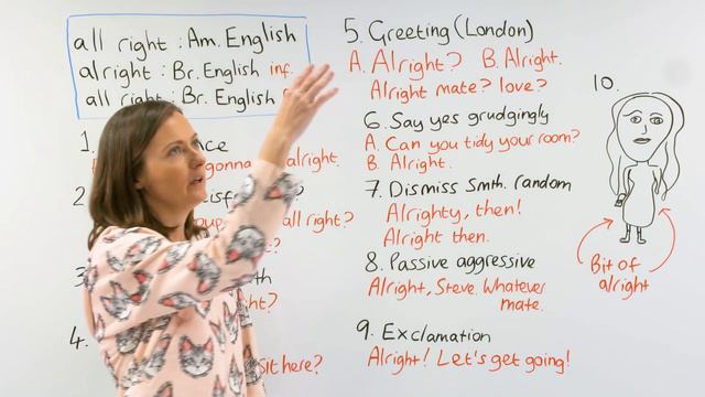 10 ways to use ALRIGHT & ALL RIGHT in English смотреть онлайн
