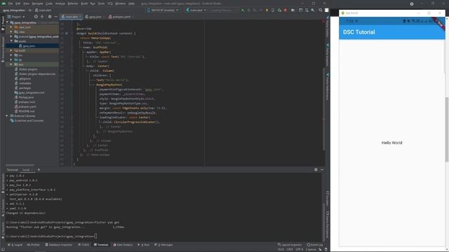 GPay Integration Tutorial in Flutter 2.2 | DSC SASTRA Deemed University смотреть онлайн