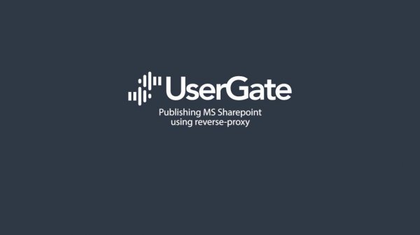UserGate 5. Publishing MS Sharepoint using reverse-proxy