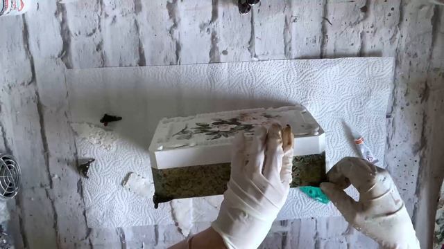 ?#Decoupage Vintage Box?Mixmedia?#Декупаж мастеркласс винтажная шкатулка?Винтажный декор?