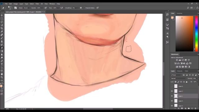 Trying new photoshop brushes from Angel Ganev // EDEN timelapse смотреть онлайн