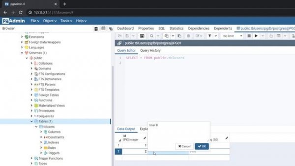 PostgreSQL backup and restore database with Pgadmin4