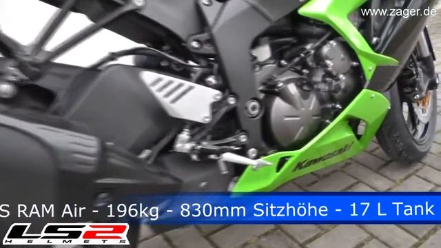 Kawasaki ZX-6R ZX 636 Ninja Racing Bike Walk around смотреть онлайн