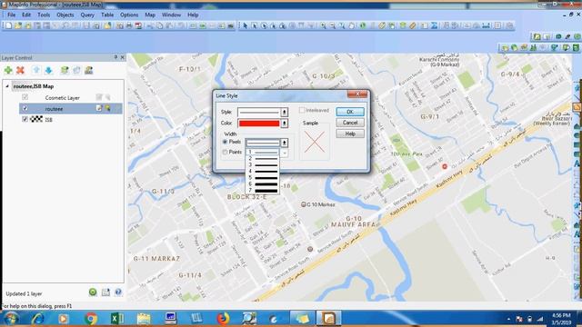MapInfo Route draw in Mapinfo смотреть онлайн