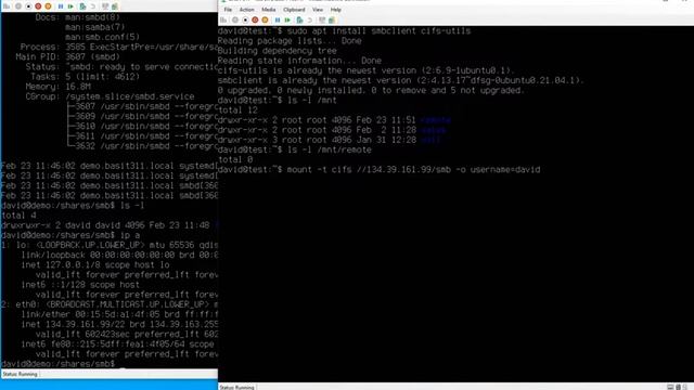 Connecting to a Samba share from Ubuntu Server смотреть онлайн