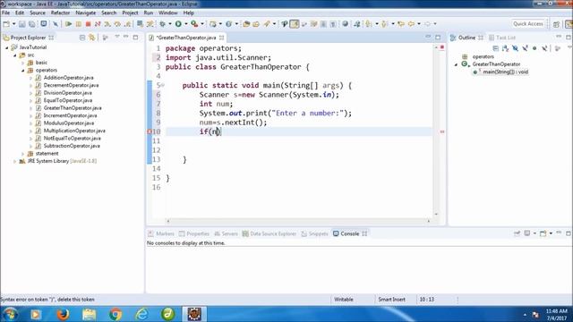 Java Programming Tutorial -18- Greater Than Operator смотреть онлайн
