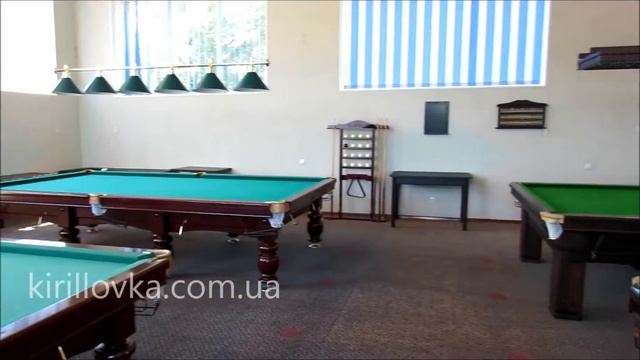 Кирилловка 2016. База отдыха "АЗОВСКОЕ ВЗМОРЬЕ". Бильярд. смотреть онлайн