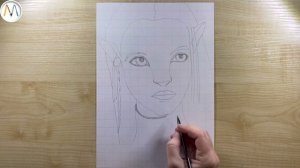 Как нарисовать НЕЙТИРИ из АВАТАРА / Avatar Neytiri drawing