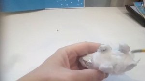 Поделка новогодняя. Медведь из фольги и ваты.