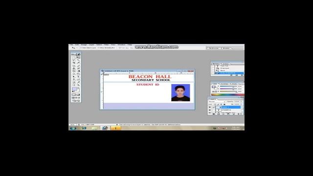 How To make Student Id card In Adobe Photoshop 7.0 ||Usama Ahmad Tv смотреть онлайн