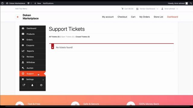 How to integrate Dokan Store Support module with your WordPress Multivendor Marketplace смотреть онлайн