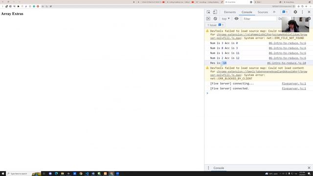 java script array reduce short-lesson смотреть онлайн