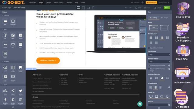 Restaurant Website Template with Drag and Drop Website builder - Go Edit смотреть онлайн
