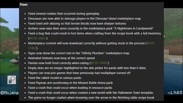 NEW MINECRAFT PE 1.9.0.5 BETA!!! Minecraft Pocket Edition Update
