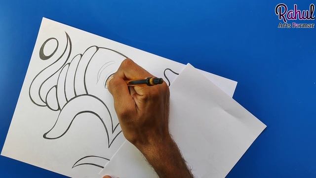 How To Draw Ganpati And Om | Step By Step | Easy Drawing | Tutorial | Lord Ganesha | Beginners смотреть онлайн