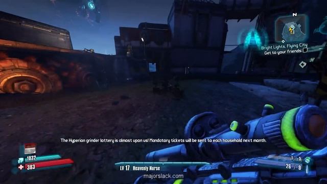 Borderlands 2 Walkthrough: Banzai Maya Run - Part 21, Bright Lights, Flying City смотреть онлайн