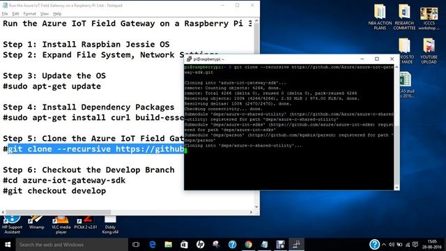 How to Run Auzure IOT Field Gateway on Pi 3 смотреть онлайн