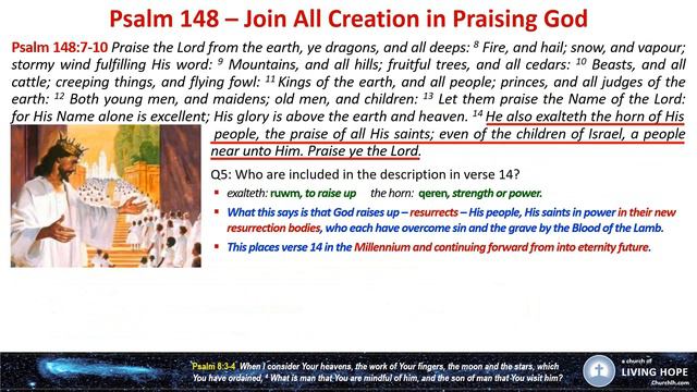 Psalms | Past, Present, Personal, Prophetic | Psalm 148 - 149 смотреть онлайн