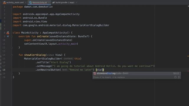 Android Kotlin: Alert Dialog | How to create Alert dialog смотреть онлайн