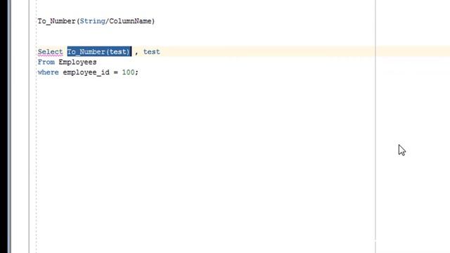Tutorial#45 TO_NUMBER function | Convert varchar value into number format смотреть онлайн