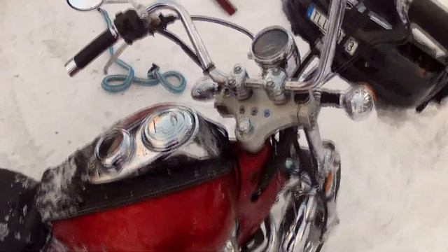 Как завести мотоцикл зимой! смотреть онлайн