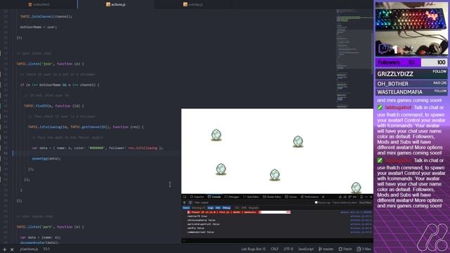 Working on Twitch Avatar Bot in #javascript and #phaser_ce. Day #12. смотреть онлайн