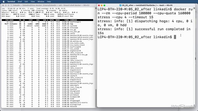 5.3_Setting container limits_ Part 2 - Docker Essential Training смотреть онлайн