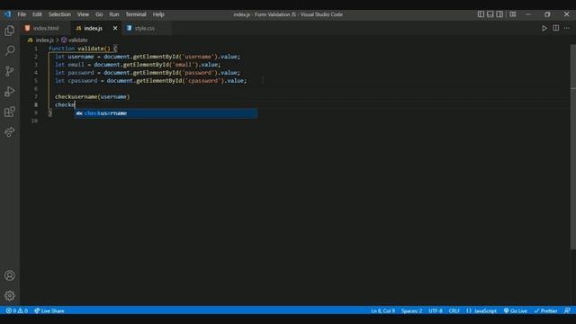 Project 3. JS Form Validation - For Absolute Beginner смотреть онлайн