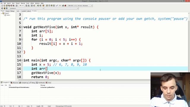 How to return an array from a function смотреть онлайн