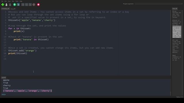 Python Basics 34 # Access and Add Set Items смотреть онлайн
