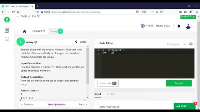 Arrays_Codekata Programing Solutions using Python(3) смотреть онлайн
