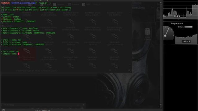 Cupp.py Backtrack 5 R3 (word-list creator) смотреть онлайн