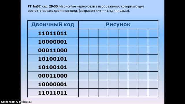 Растровое кодирование смотреть онлайн